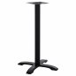 Preview: Metall Tischuntergestell "Mantemi" mittelhoch in schwarz matt 62x62x94 cm