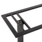 Preview: STEHTISCHGESTELL MITTELHÖHE MATTGRAUEM METALL 2-SÄULEN 40Χ80Χ90 cm