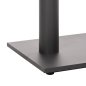 Preview: STEHTISCHGESTELL MITTELHÖHE MATTGRAUEM METALL 2-SÄULEN 40Χ80Χ90 cm