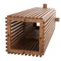 Preview: BARTISCHBEINE-UNTERGESTELL QUADRATISCH MINDIHOLZ IN NATUR FARBE 40x40x90Hcm