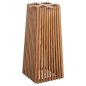 Preview: BARTISCHBEINE-UNTERGESTELL QUADRATISCH MINDIHOLZ IN NATUR FARBE 40x40x90Hcm