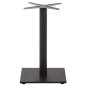 Preview: UNTERGESTELL FÜR TISCH ALUMINIUM GRAU-48x48cm KREUZ- 45Χ45Χ73 cm