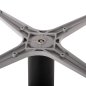 Preview: UNTERGESTELL FÜR TISCH ALUMINIUM GRAU-48x48cm KREUZ- 45Χ45Χ73 cm