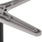 Preview: UNTERGESTELL FÜR TISCH ALUMINIUM GRAU-48x48cm KREUZ- 45Χ45Χ73 cm