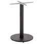 Preview: ALUMINIUM-TISCHGESTELL RUND SCHWARZ MATTE KREUZ 48X48cm Φ45X73cm