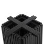 Preview: BARTISCHBEINE-UNTERGESTELL QUADRATISCH MINDIHOLZ IN SCHWARZ 40x40x90Hcm