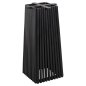 Preview: BARTISCHBEINE-UNTERGESTELL QUADRATISCH MINDIHOLZ IN SCHWARZ 40x40x90Hcm