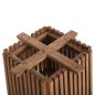 Preview: QUADRATISCHES TISCHGESTELL MINDI-HOLZ IN NATURAL 60x60x73Y cm