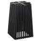 Preview: TISCHBEINE-UNTERGESTELL QUADRATISCH MINDIHOLZ IN SCHWARZ 60x60x73Hcm