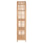 Preview: BÜCHERREGAL AUS NATÜRLICHEM RATTAN IN NATÜRLICHER FARBE 80x40x182Hcm