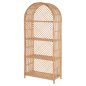 Preview: BÜCHERREGAL AUS NATÜRLICHEM RATTAN IN NATÜRLICHER FARBE 80x40x182Hcm