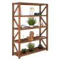 Preview: BÜCHERREGAL RECYCELTES TEAK IN NATURAL 150x45x200Hcm