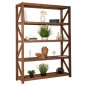 Preview: BÜCHERREGAL RECYCELTES TEAK IN NATURAL 150x45x200Hcm