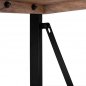 Preview: Bücherregal Metall und massives Mangoholz 80x45x186