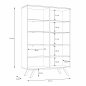 Preview: ΒΙΤΡΙΝΑ ΜΕ ΦΩΤΙΣΜΟ LED OTTO WW8814 ΣΤΑΧΤΙ ΜΑΥΡΟ 119x39x153 εκ.