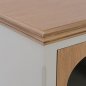 Preview: Vitrine "Melody" in braun und Ekru 40,5Χ30Χ100cm