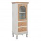 Preview: Vitrine "Melody" in braun und Ekru 40,5Χ30Χ100cm