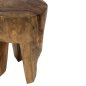Preview: 3-BEIN-HOCKER MASSIVES TEAK NATURFARBE Φ30x40Hcm