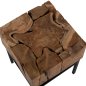 Preview: BEISTELLTISCH QUADRATISCHES MASSIVES TEAK NATURFARBE 38X38X55H