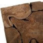 Preview: BEISTELLTISCH QUADRATISCHES MASSIVES TEAK NATURFARBE 38X38X55H