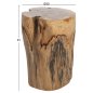 Preview: STUMP BEISTELLTISCH STAMM AUS MASSIVEM TEAK NATURAL Φ30-35X45