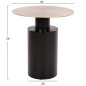 Preview: CUTTY BEISTELLTISCH METALLIC SCHWARZ-DUNKELKUPFER Φ51X55,5cm