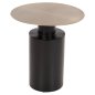 Preview: CUTTY BEISTELLTISCH METALLIC SCHWARZ-DUNKELKUPFER Φ51X55,5cm