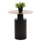 Preview: CUTTY BEISTELLTISCH METALLIC SCHWARZ-DUNKELKUPFER Φ51X55,5cm