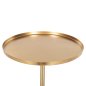 Preview: BEISTELLTISCH, RUND, KAPPUR, MANGOHOLZ IN NUSSBAUMFARBE, METALL IN GOLD, Φ38x62Hcm