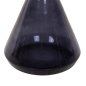 Preview: BEISTELLTISCH DEMMY, SCHWARZE GLASPLATTE UND LILA GLASBASIS, GOLDENER „HALS“ Φ41x48Hcm
