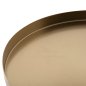 Preview: HAILEY BEISTELLTISCH LILA GLAS-GOLDMETALL Φ39,5x45Hcm