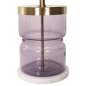 Preview: HAILEY BEISTELLTISCH LILA GLAS-GOLDMETALL Φ39,5x45Hcm