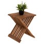 Preview: SIDE TABLE FOLDABLE MADE OF TEAK WOOD IN NATURAL COLOR 40x33x45cm
