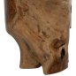Preview: RUNDER BEISTELLTISCH AUS MASSIVEM NATÜRLICHEM TEAKHOLZ Φ30X45Hcm