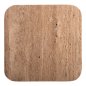 Preview: BEISTELLTISCH QUADRATISCH GLADYS MASSIVES MANGOHOLZ-WEISSER TRAVERTIN 40x40x60Hcm