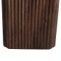 Preview: BEISTELLTISCH QUADRATISCH GLADYS MASSIVES MANGOHOLZ-WEISSER TRAVERTIN 40x40x60Hcm