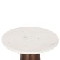 Preview: BEISTELLTISCH FODEN WEISSER MARMOR UND METALL Φ40,5x59H