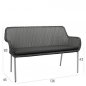 Preview: Outdoor Bank "Catch" aus Aluminium Geflecht in Dark Mood braun