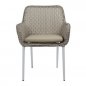 Preview: Outdoor Sessel "Catch" aus Aluminium Geflecht in Light Mood hellbeige