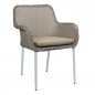Preview: Outdoor Sessel "Catch" aus Aluminium Geflecht in Light Mood hellbeige