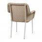 Preview: Outdoor Sessel "Catch" aus Aluminium Geflecht in Light Mood hellbeige