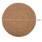 Preview: RUNDER TEPPICH CRATER MENDONG-GRAS IN NATÜRLICHER FARBE Φ100 cm