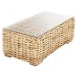 Preview: OUTDOOR-COUCHTISCH MANGOHOLZ-SICHERHEITSGLAS 110x60x40Hcm