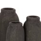 Preview: DECOR VASES 3PCS TERRACOTTA FOSSIL GREY