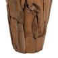 Preview: DEKORATIVE BODENVASE ZENIA RECYCELTE TEAKHOLZSTÜCKE IN NATÜRLICHER FARBE Φ40x80Hcm