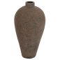 Preview: DEKORATIVE BODENVASE ZATI TERRAKOTTA IN GRAUER FARBE Φ40x80Hcm