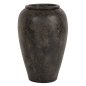 Preview: DEKORATIVE BODENVASE SPARTA TERRAKOTA IN SCHWARZER FARBE Φ47x69Hcm