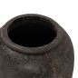 Preview: DEKORATIVE BODENVASE SPARTA TERRAKOTA IN SCHWARZER FARBE Φ47x69Hcm
