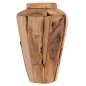 Preview: DEKORATIVE VASE ZENIA RECYCELTE TEAKHOLZSTÜCKE IN NATÜRLICHER FARBE Φ20x40Hcm