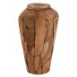 Preview: DEKORATIVE VASE ZENIA RECYCELTE TEAKHOLZSTÜCKE IN NATÜRLICHER FARBE Φ30x60Hcm